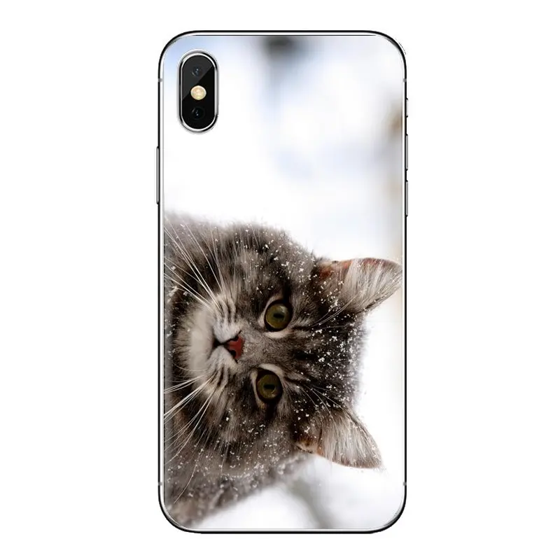 Для Xiao mi 6 A1 Max x 2 5X 6X Red Note 5 5A 4X 4A A4 4 3 Plus Pro зимние прозрачные мягкие чехлы для котят |