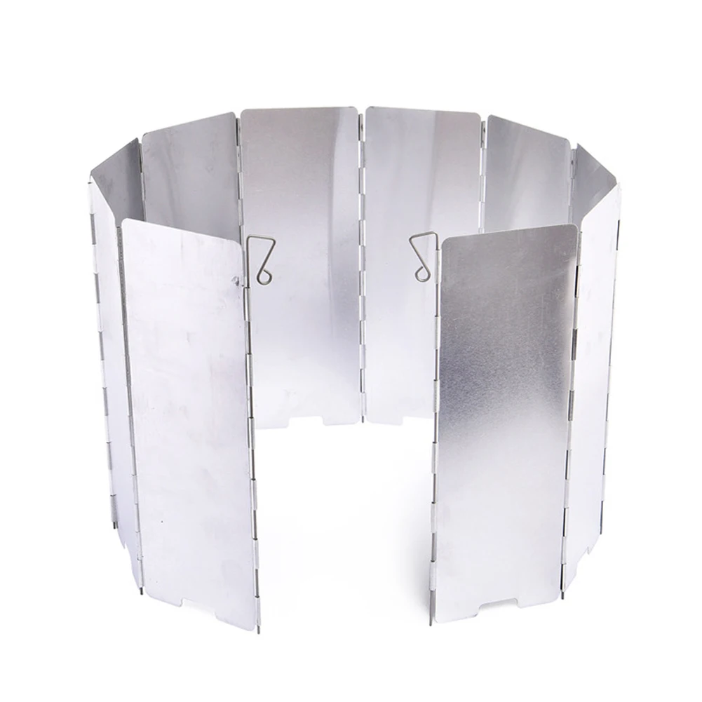 

Складная ветрозащитная горелка для газовой плиты, ветрозащитный экран из алюминиевого сплава для кемпинга и готовки на открытом воздухе