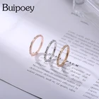 Кольцо женское Buipoey, золотистоесеребристое, с кристаллами