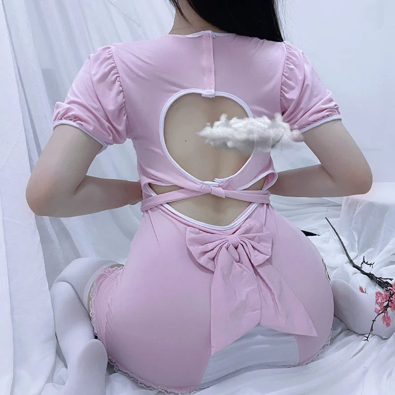 Plus Big Size Sexy Pink Nurse Dress Luru Cosplay Baby Dolls Large 4XXXXXL Babydoll Backless Erotic Lingerie Uniform | Тематическая