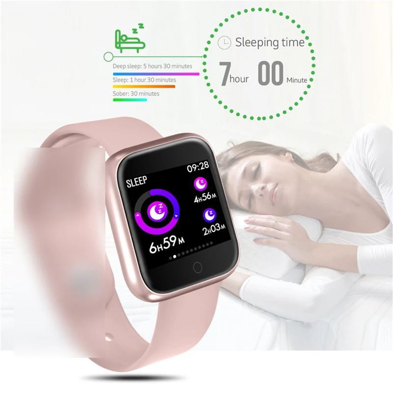 

p68 Smart Watch 1.3'' Color Screen P70 Blood Oxygen Blood Pressure Heart Rate Monitor Sport Activity Tracker Fitness Smartwatch