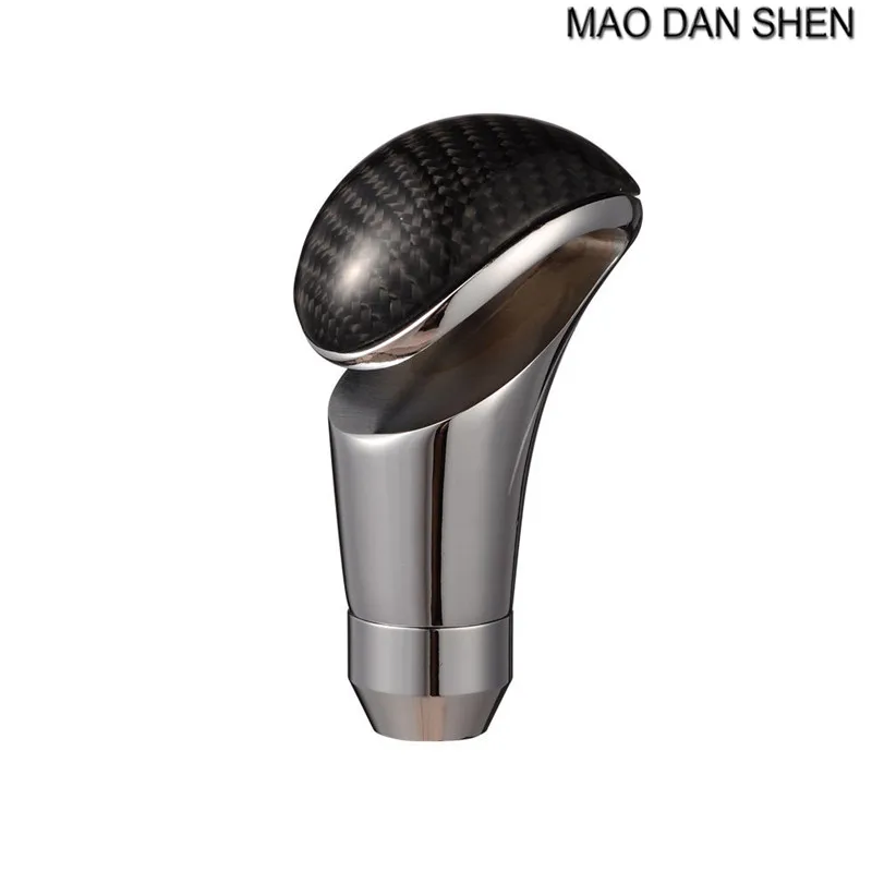 

MAO DAN SHEN Universal Real Carbon Fiber Aluminum Auto Gear Shift Knob Lever Shifter / Car Manual Gear Stick Shift Knob Stick