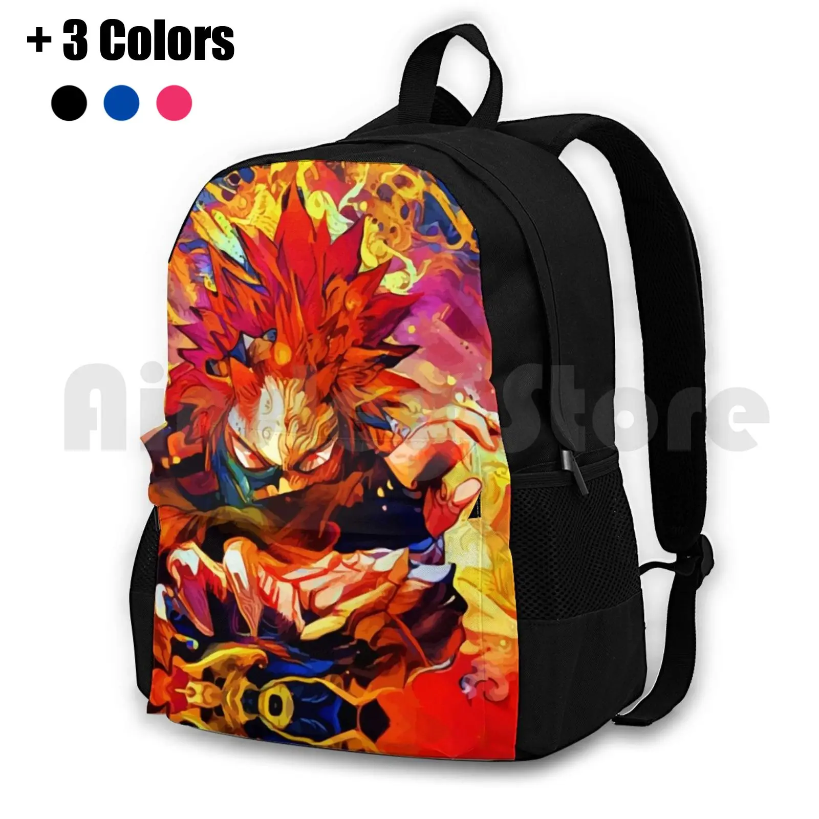

Red Armored Outdoor Hiking Backpack Waterproof Camping Travel Hustlartt Bokunoheroacademia Bokunohero Allforone Oneforall