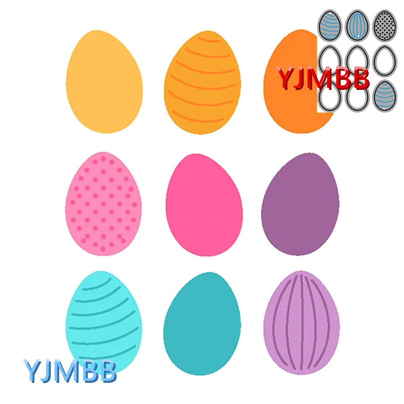 

YJMBB Новые Пасхальные яйца с разными узорами #2 металлическая пресс-форма для скрапбукинга альбома бумаги «сделай сам» карточек тиснение выс...