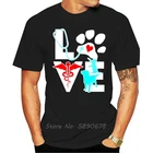 Ветеринар любовь кошка и собака ветеринарные смешные мужские футболки летняя футболка мужская Homme S-3xl Футболка Мужская s Harajuku