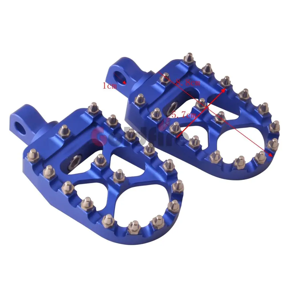 

Wide Foot Pegs 360 Roating MX Chopper Bobber Style for harley Dyna Sportster Fatboy Iron 883
