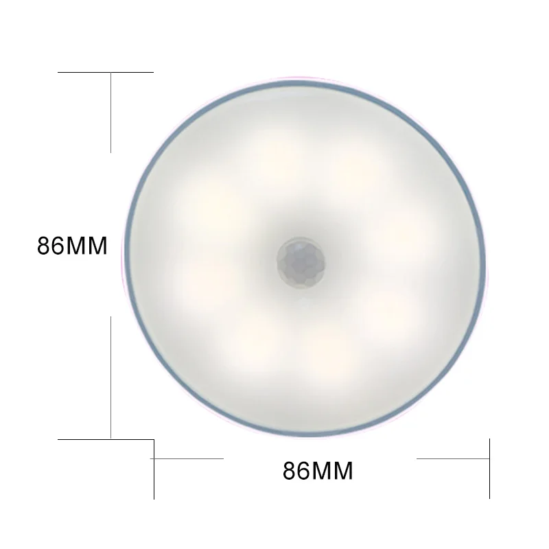 Светодиодная лампа в желтом/белом цвете мини-светильник без проводки