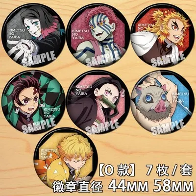

Anime Demon Slayer Kimetsu No Yaiba Akaza Enmu Figure 58mm Badge Round Brooch Pin 6393 Gifts Kids Collection Toy