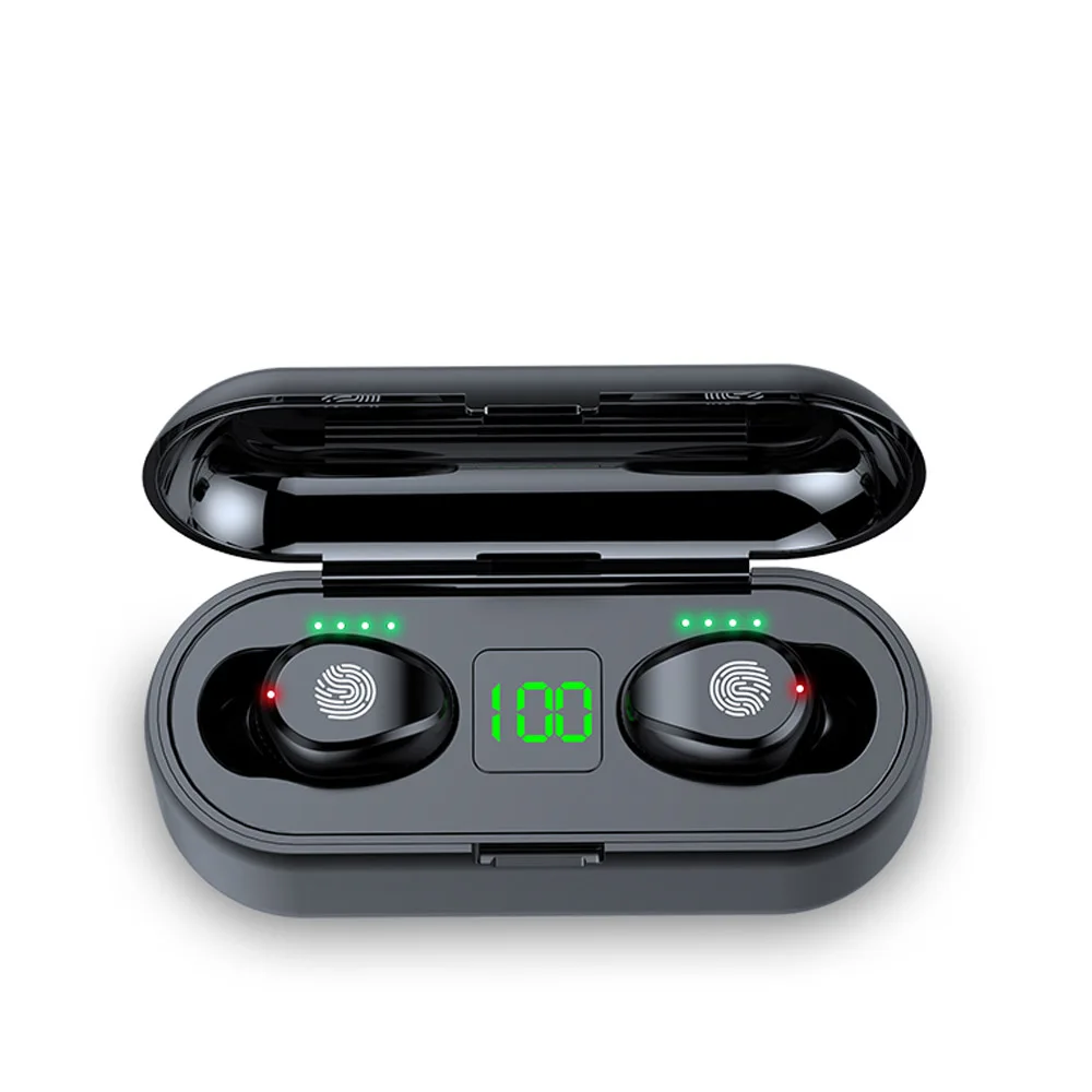 Беспроводные наушники TWS F9 спортивные Bluetooth-наушники 5 0 сенсорные