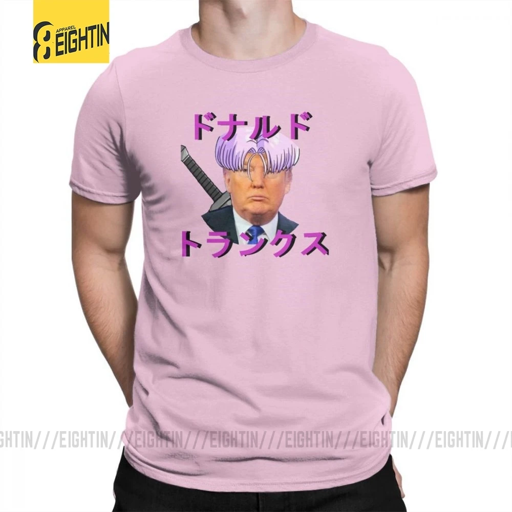 Vaporwave футболки Donald J trunks Футболка Мужская Высокое качество футболки с коротким рукавом большой размер хлопок смешной Стильный плюс - Цвет: Розовый