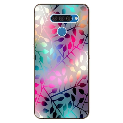 Для LG Q60 чехол роскошный чехол из ТПУ и силикона чехол s для LG K50 Телефон задняя крышка для LG Q 60 Funda Coque для LG V50/V50 ThinQ - Цвет: w21
