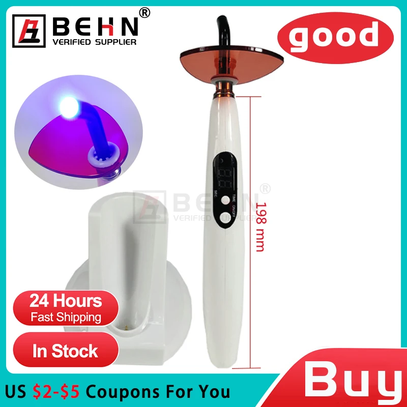 

Dental Cordless Led Curing Light / Dental Wireless Curing Light Dentist Cordless LED.B Lamp Output Intensity 1200-1400mw/cm2