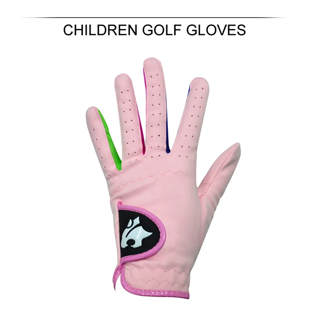 A Pair Of 3-12 Jaguar Children’S Golf Gloves Soft Leather Anti Slip For Boys And Girls