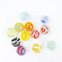 12pcs 20mm glass ball cream console game pinball machine cattle small marbles pat toys parent child machine beads