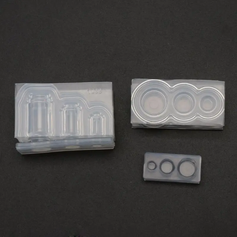 

3D Mini Jam Bottle Resin Mold Water Jar Pendant Silicone Mold Jewelry Making U4LE