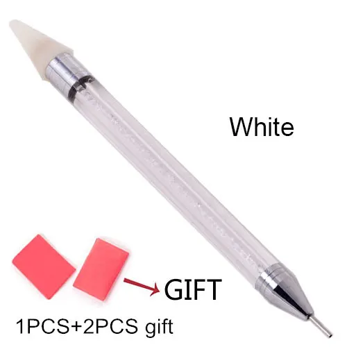 White-1PCS Белый карандаш бумажный деревянный карандаш палочки горячей фиксации Стразы не горячей фиксации Стразы Diy инструменты B1972 - Цвет: White-1PCS
