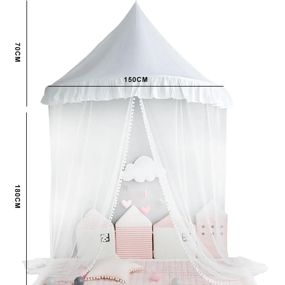 

Lightweight Children Mosquito Net Kids Princess Tent Bed Canopy Castle Playhouse Room Decoration For Kids Toddler Bedroom