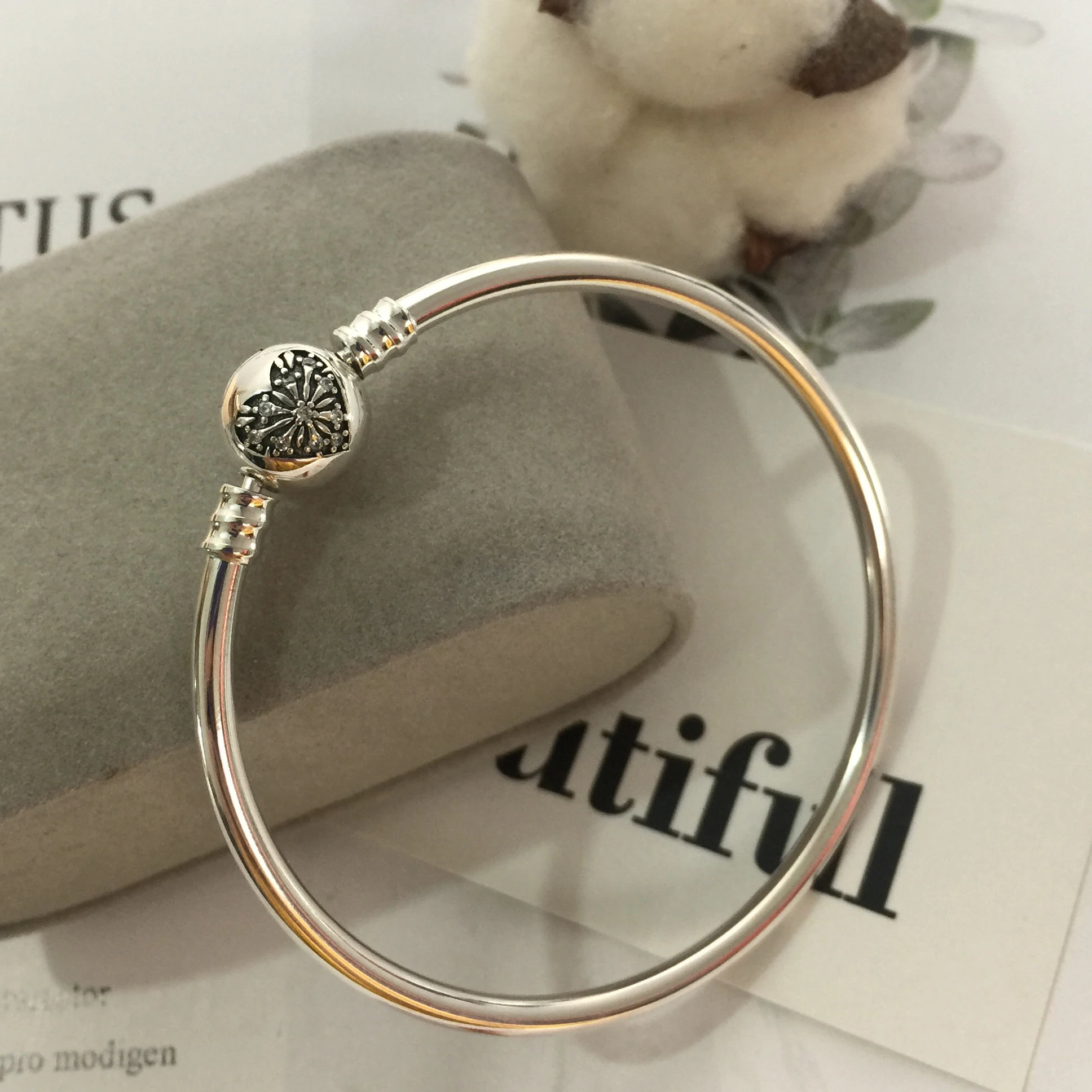 

2019 100% 925 Sterling Silver Classic Limited Edition Silver Bangle Women Charm Fashion DIY Jewelry Free Shipping Wholesale