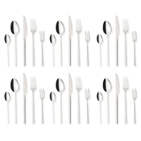 30 pcs gold dinnerware set stainless steel cutlery set for 6 tableware cutlery forks spoons knives dishwasher safe kitchen