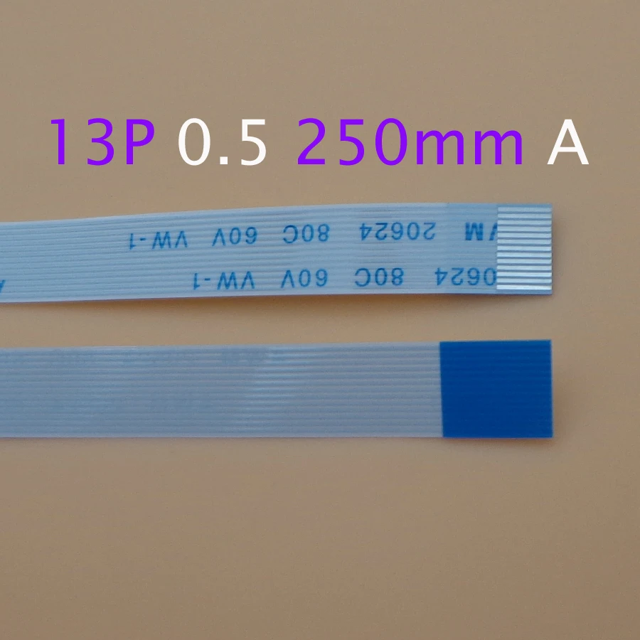 5 шт 13pin FFC FPC плоский гибкий кабель 0 мм шаг 13 pin длина 250 25 см ленточный AWM 20624 80C