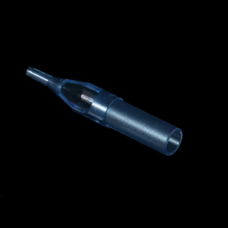 50Pcs Lot Pro Sterile Disposable Tattoo Nozzle Tips Needle Tube Pick RT FT Blue