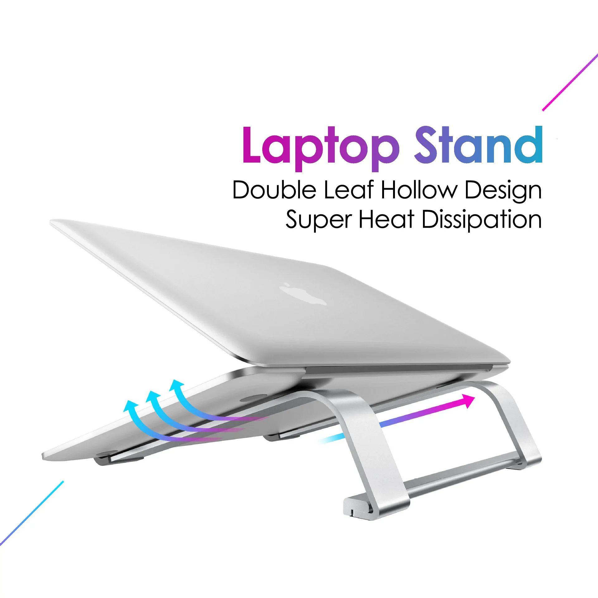 

Aluminium alloy double leaf hollow Laptop Stand Desktop Tablet Holder Desk Mobile Phone Stand For iPad Macbook Pro Air Notebook