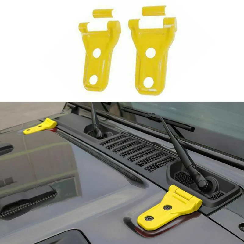 

2 шт., декоративные наклейки на крышку капота двигателя Jeep Wrangler JL/JT 2018 и выше