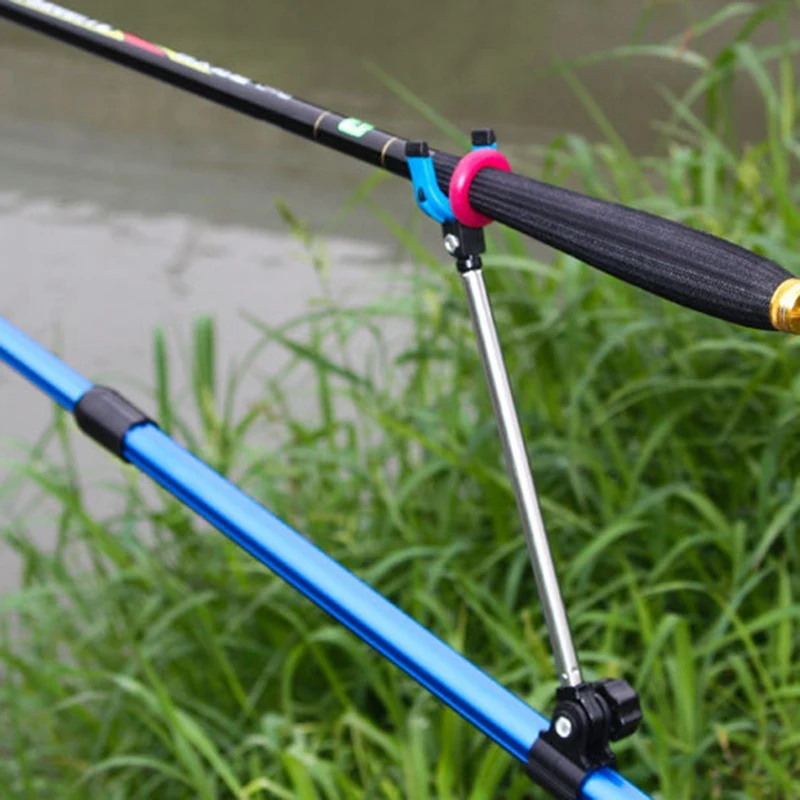 

2.1M New Fishing Rod Bracket Rack Pole Stand Holder Adjustable Flexible Anti-Slip Stainless Steel