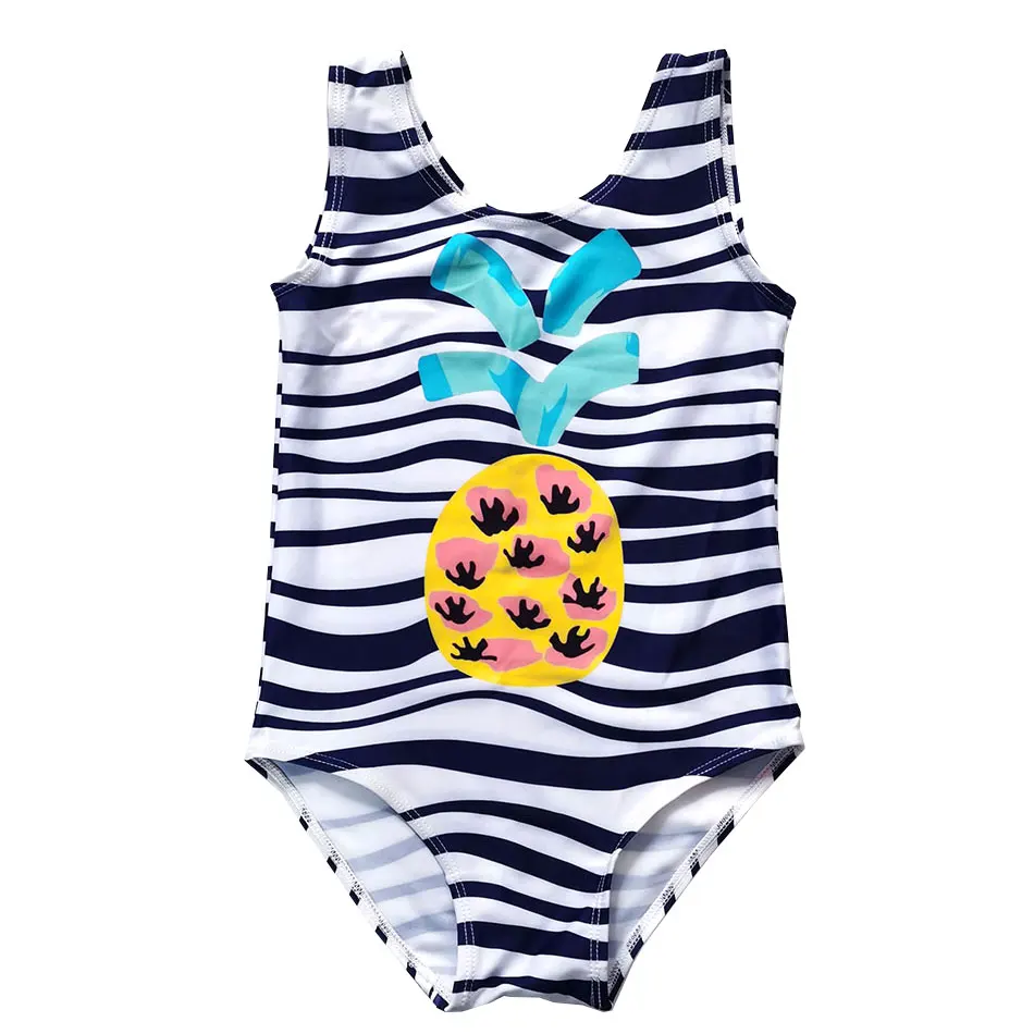 Infant Girl Swimsuit One Piece Kids Swimwear Print Toddler Girls Bathing Suit Monokini Swimming Little Beachwear 2021 | Спорт и