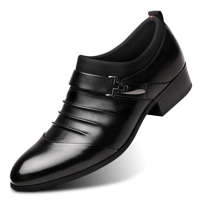 

Туфли мужские деловые, дышащие, без застежки, плоская подошва, классические, для молодых мужчин, свадьбы