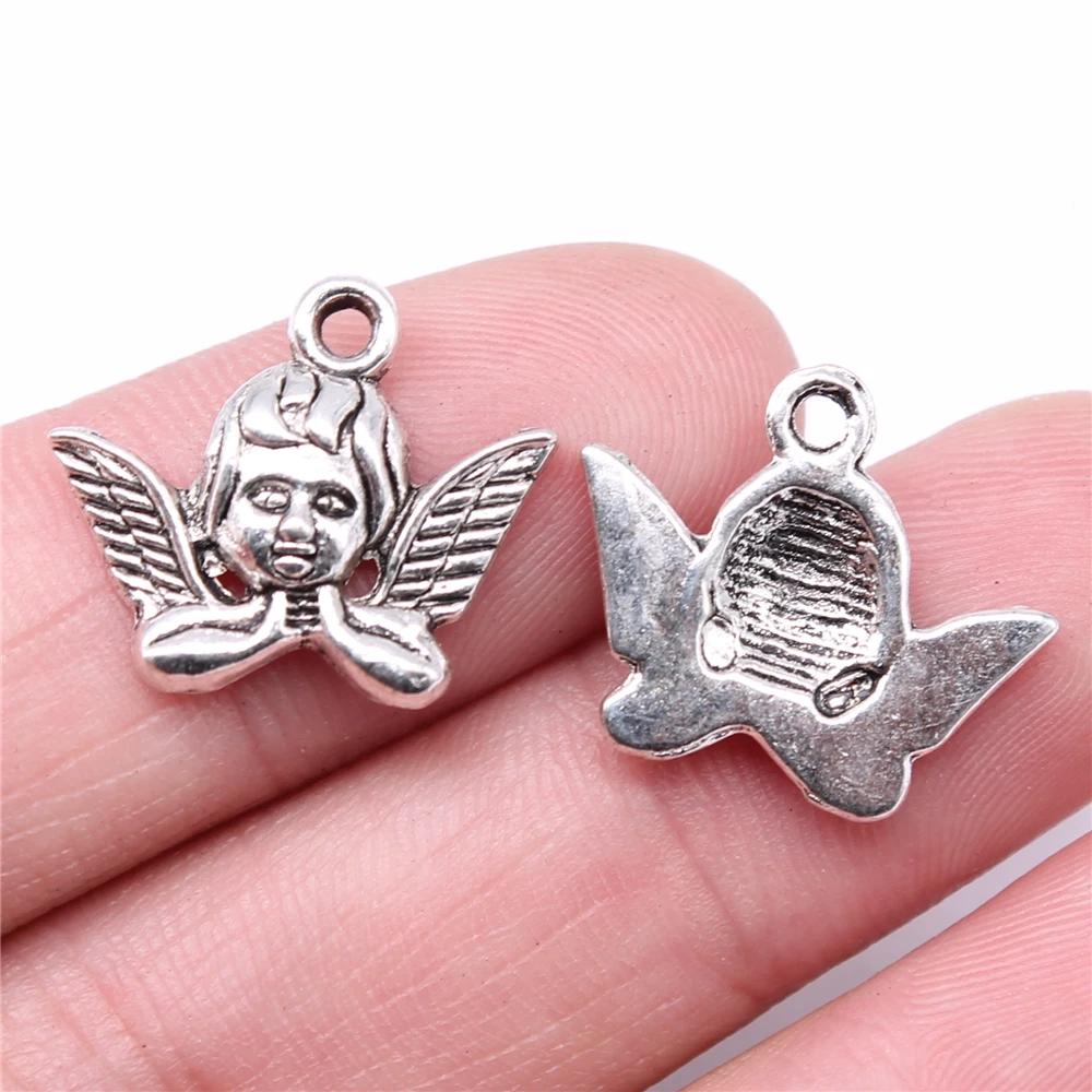 

Sejuani Accessories for jewelry 20pcs 19x17mm Angel Charms