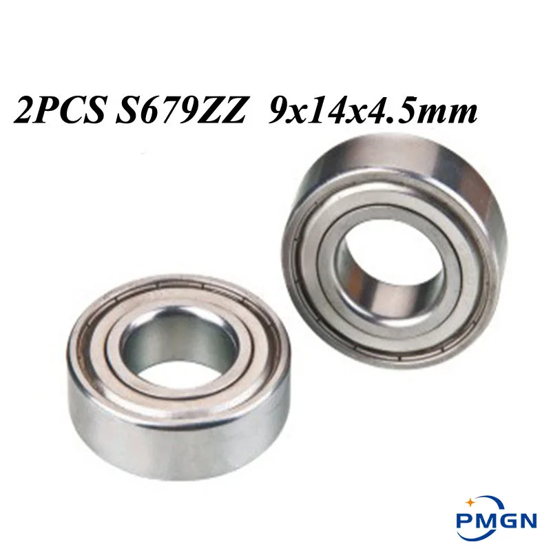 

2PCS Stainless Steel Thin Wall Bearing S617/9 S679zz ABEC-5 9x14x4.5mmThin Wall Deep Groove Ball Bearing 637/9ZZ SMR149ZZ B679Z