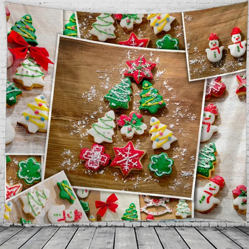 Рождественский 3D подарок гобелен настенное покрывало для кровати пляжное