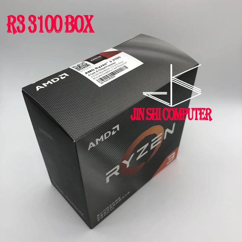 Процессор AMD Ryzen 3 3100 R3 6 ГГц четырехъядерный восьмипоточный процессор 65 Вт L3 = 16M