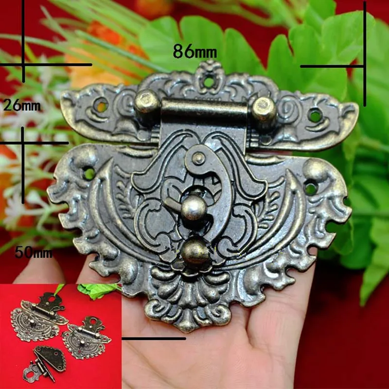 3 шт. антикварная защелка застежка твердая аграфный маленький замок деревянная