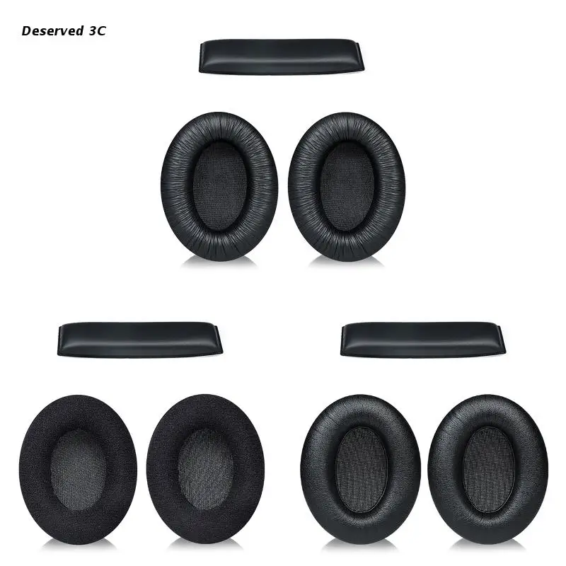 

R9CB Easily Replaced Earmuffs Headbeam forSennheiser HD200 Pro Headphone Earpads