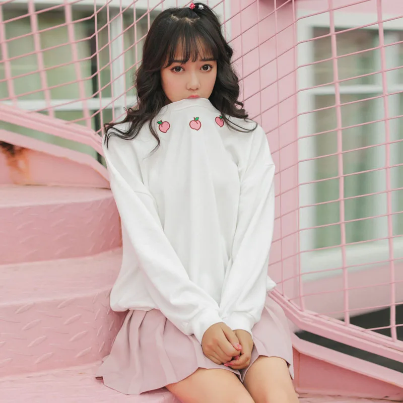 2018 Весенние новые женские толстовки с длинным рукавом Хлопок бойфренд Стиль