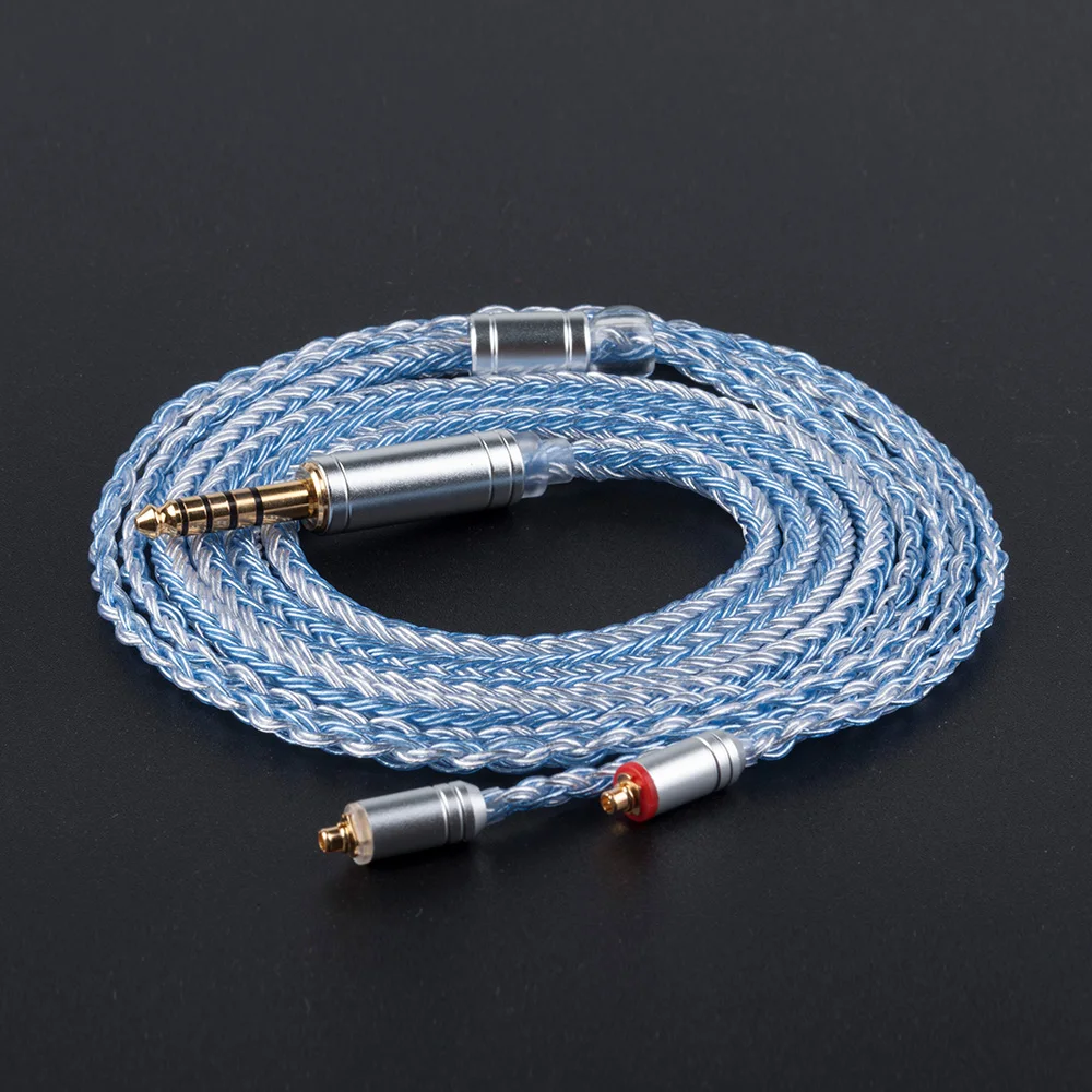

Yinyoo 16 Core High Purity Silver Plated Cable 2.5/3.5/4.4MM With MMCX/2PIN/QDC Connector For TRN V90 BA5 KZ ZSX Blon bl-03 c12