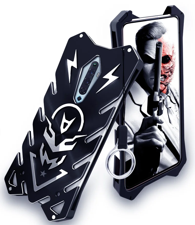 Zimon Armor Ii авиационный алюминиевый металлический чехол для телефона для oppo reno z2 мощный противоударный чехол-накладка