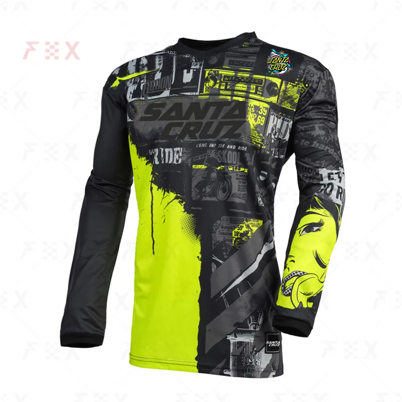 

Summer outdoor off-road motorcycle long-sleeved Http Fox Maillot DH bike downhill jersey for men