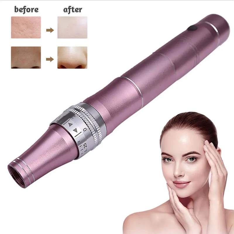 Электрическая ручка Dr Derma Pen, беспроводное машинное устройство, тату, микроблейдинг, иглы для татуировки, пистолет, мезотерапия, стимулятор для лица, уход за лицом