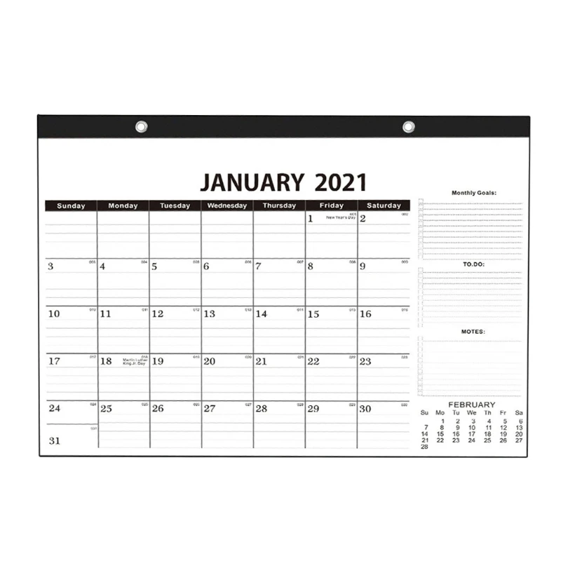 

2021 Wall Hanging Annual Calendar Daily Monthly Planner Schedule Yearly Agenda