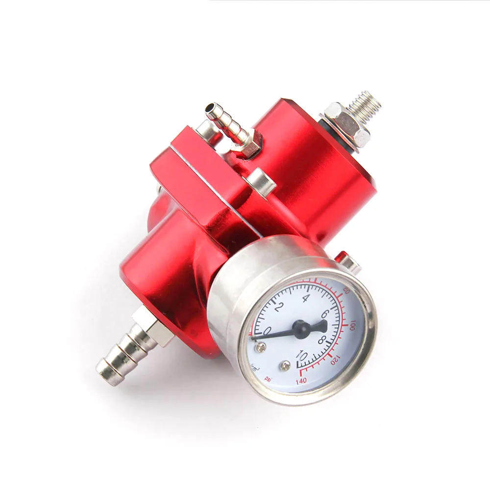 Регулируемый регулятор давления топлива FPR 0-140 Psi масляный манометр + шланг набор