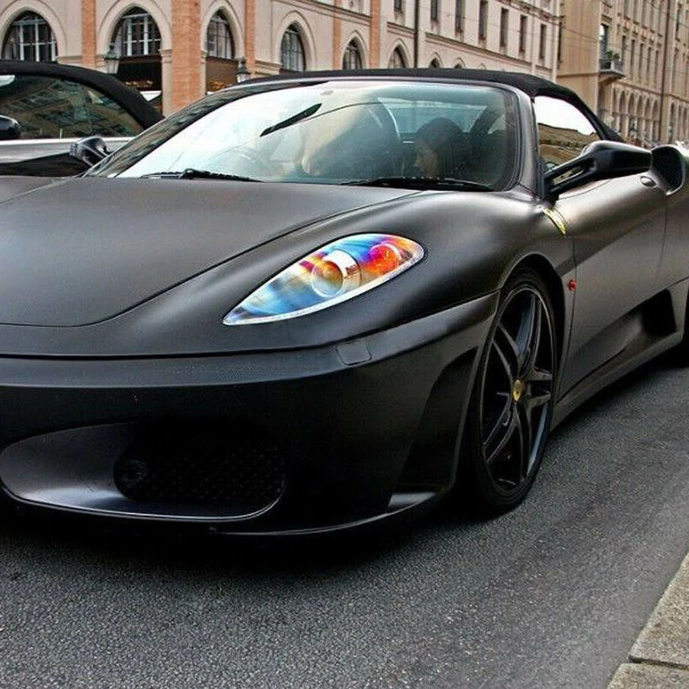 12x60 &quotматовая Черная Виниловая пленка автомобильная наклейка DIY для автомобиля