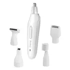 Перезаряжаемый Электрический триммер для волос в носу 5 в 1, мужской набор для ухода за лицом, триммер для бороды, триммер для бровей, триммер для носа, ушей, бритье