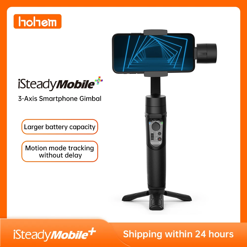 Hohem смартфона Gimbal iSteady Мобильный плюс 3 осевой Ручной Стабилизатор для iPhone 11X8 7 6 и