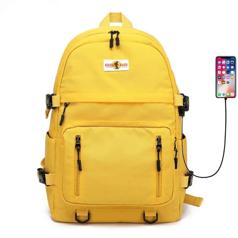

2021 new Korean style trendy casual backpack men and women college students schoolbag backpack fashion street travel bag