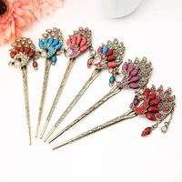 new hairpin royal hair sticks ms hair sticks ethnic long tassel jewelry handmade crafts rhinestone hair pins wholesale crown