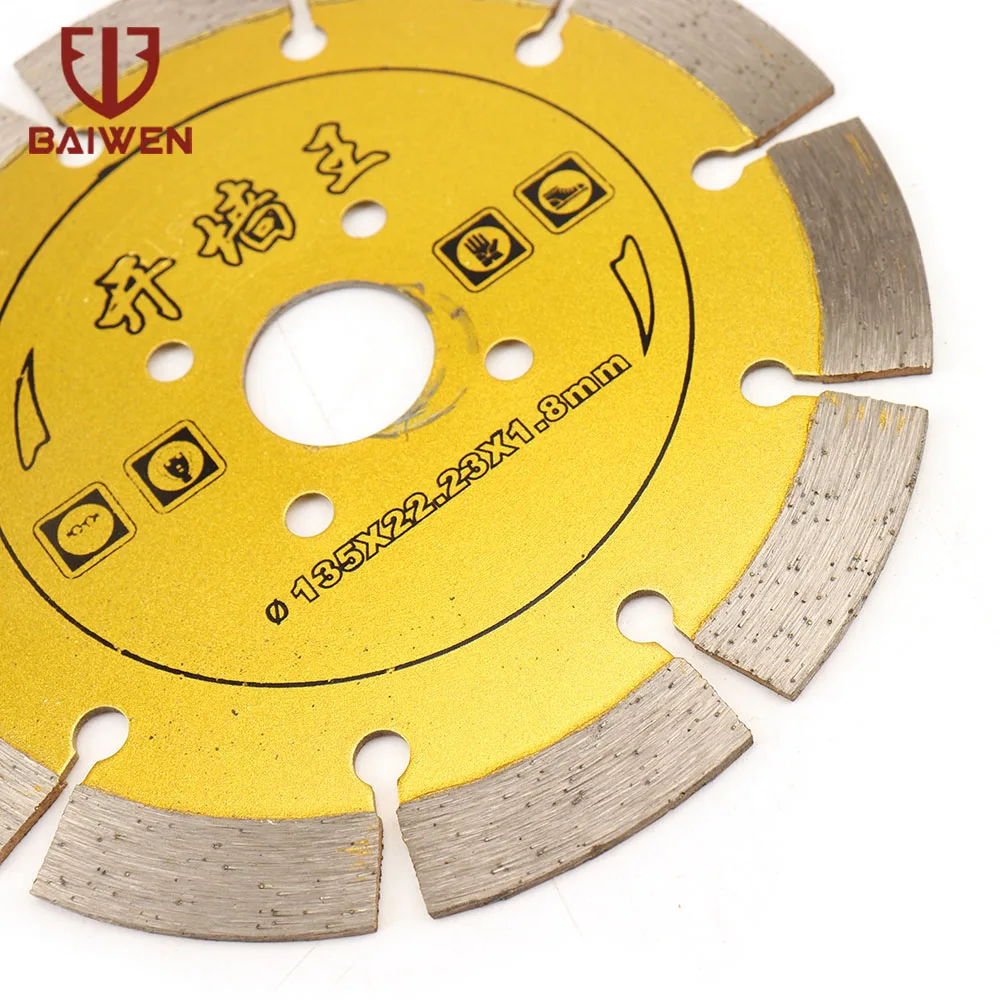 

135mm Turbo Diamond Saw Blade Disc Porcelain Tile Ceramic Granite Marble Cutting Blades For Angle Grinder Saw Blade 8500RPM