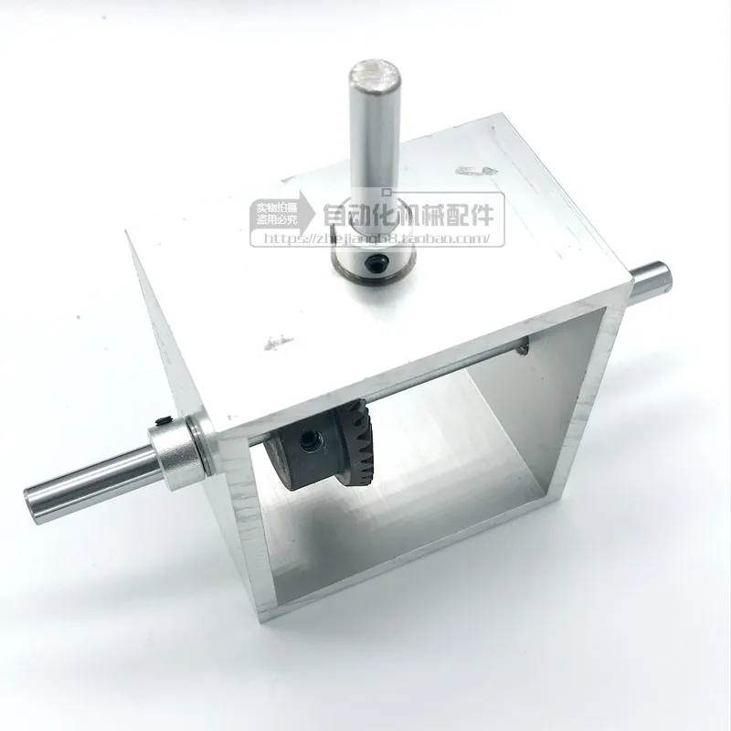 90 градусов прямоугольный конический зубчатый реверсивный редуктор 1:2 ручной